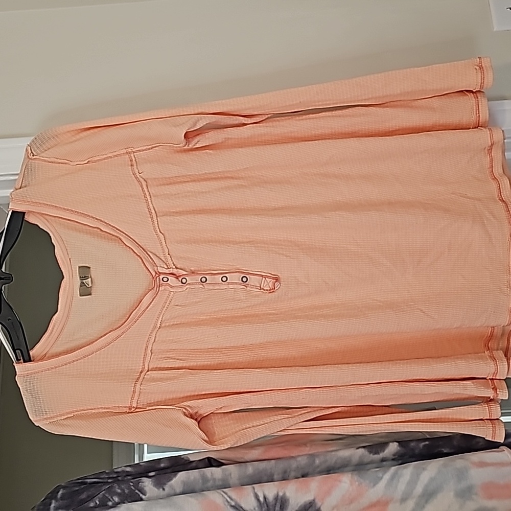 True Craft, 2 long sleeve shirts, peach, blue, white, Size XL - Picture 4 of 10
